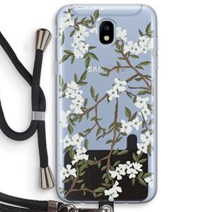 CaseCompany Blossoming spring: Samsung Galaxy J5 (2017) Transparant Hoesje met koord