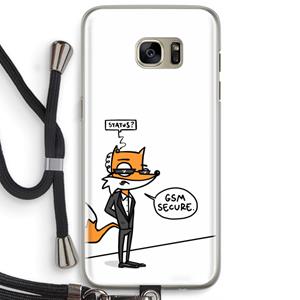 CaseCompany GSM secure: Samsung Galaxy S7 Edge Transparant Hoesje met koord