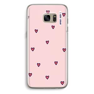 CaseCompany Hartjes: Samsung Galaxy S7 Edge Transparant Hoesje