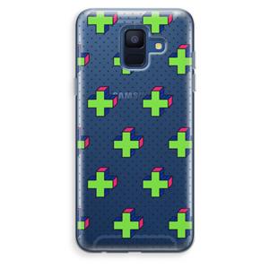 CaseCompany 8-bit N°10: Samsung Galaxy A6 (2018) Transparant Hoesje