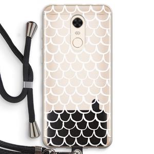 CaseCompany Dakpannetjes: Xiaomi Redmi 5 Transparant Hoesje met koord