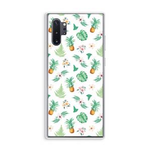 CaseCompany Ananas bladeren: Samsung Galaxy Note 10 Plus Transparant Hoesje