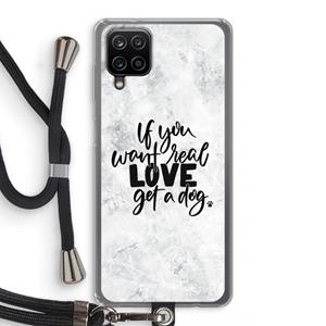 CaseCompany Partner in crime: Samsung Galaxy A12 Transparant Hoesje met koord