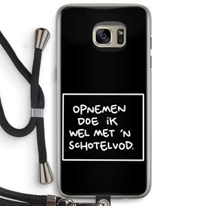 CaseCompany Schotelvod: Samsung Galaxy S7 Edge Transparant Hoesje met koord