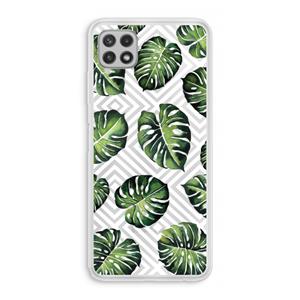 CaseCompany Geometrische jungle: Samsung Galaxy A22 4G Transparant Hoesje