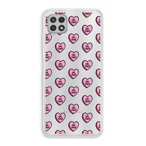 CaseCompany GIRL POWER: Samsung Galaxy A22 4G Transparant Hoesje