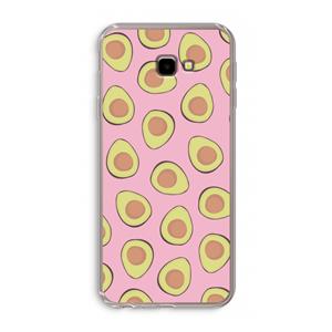 CaseCompany Dancing avocados: Samsung Galaxy J4 Plus Transparant Hoesje