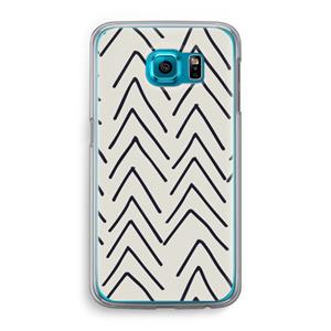 CaseCompany Marrakech Arrows: Samsung Galaxy S6 Transparant Hoesje