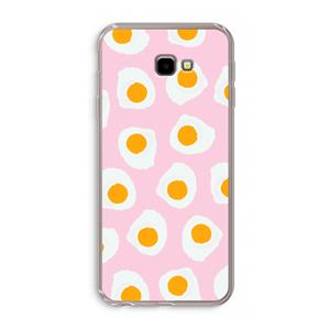 CaseCompany Dancing eggs: Samsung Galaxy J4 Plus Transparant Hoesje