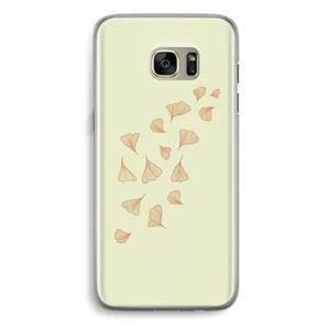 CaseCompany Falling Leaves: Samsung Galaxy S7 Edge Transparant Hoesje