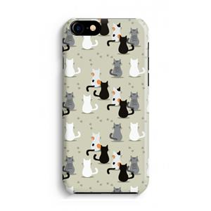CaseCompany Katten: iPhone 8 Volledig Geprint Hoesje