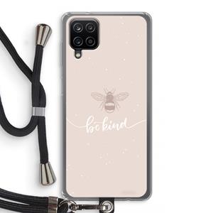 CaseCompany Be(e) kind: Samsung Galaxy A12 Transparant Hoesje met koord