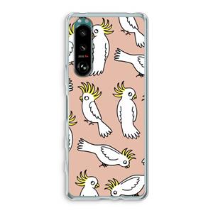 CaseCompany Papegaai: Sony Xperia 5 III Transparant Hoesje