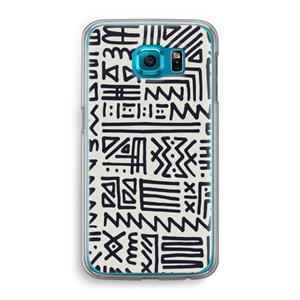 CaseCompany Marrakech print: Samsung Galaxy S6 Transparant Hoesje