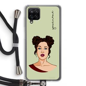 CaseCompany Pop-Art Creator: Samsung Galaxy A12 Transparant Hoesje met koord
