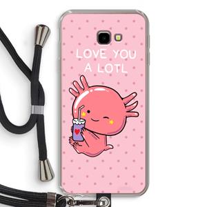 CaseCompany Love You A Lotl: Samsung Galaxy J4 Plus Transparant Hoesje met koord