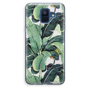 CaseCompany Bananenbladeren: Samsung Galaxy A6 (2018) Transparant Hoesje