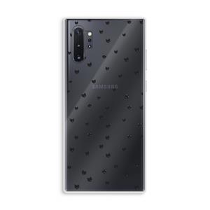 CaseCompany Kleine kattenkopjes: Samsung Galaxy Note 10 Plus Transparant Hoesje