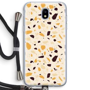 CaseCompany Terrazzo N°13: Samsung Galaxy J5 (2017) Transparant Hoesje met koord