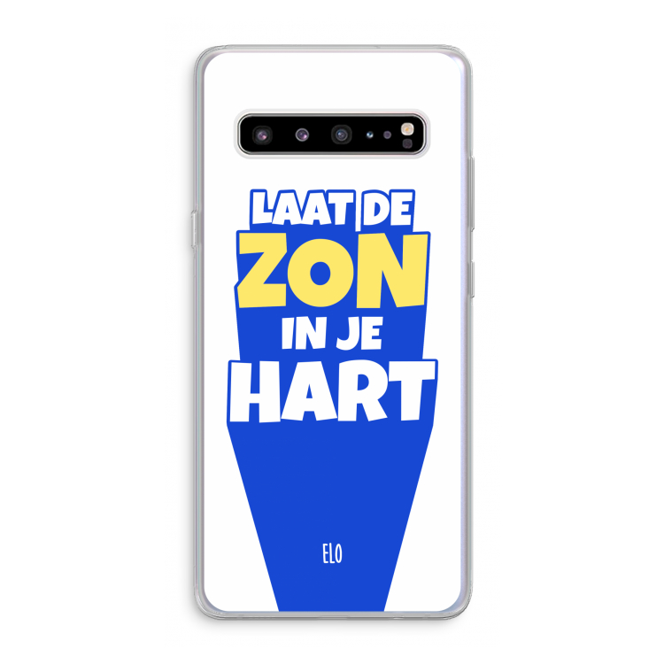 CaseCompany Laat de zon in je hart: Samsung Galaxy S10 5G Transparant Hoesje