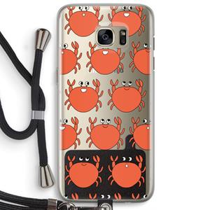 CaseCompany Krab: Samsung Galaxy S7 Edge Transparant Hoesje met koord