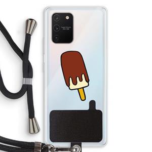 CaseCompany Frisco: Samsung Galaxy S10 Lite Transparant Hoesje met koord