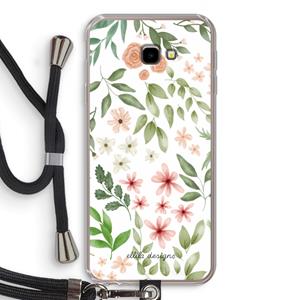 CaseCompany Botanical sweet flower heaven: Samsung Galaxy J4 Plus Transparant Hoesje met koord
