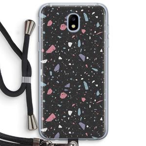 CaseCompany Terrazzo N°16: Samsung Galaxy J5 (2017) Transparant Hoesje met koord