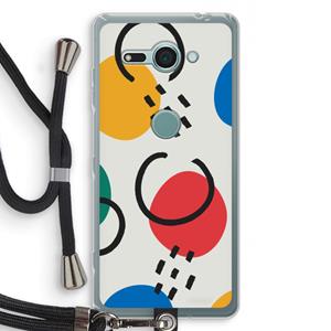 CaseCompany Illustratieve pop 3: Sony Xperia XZ2 Compact Transparant Hoesje met koord