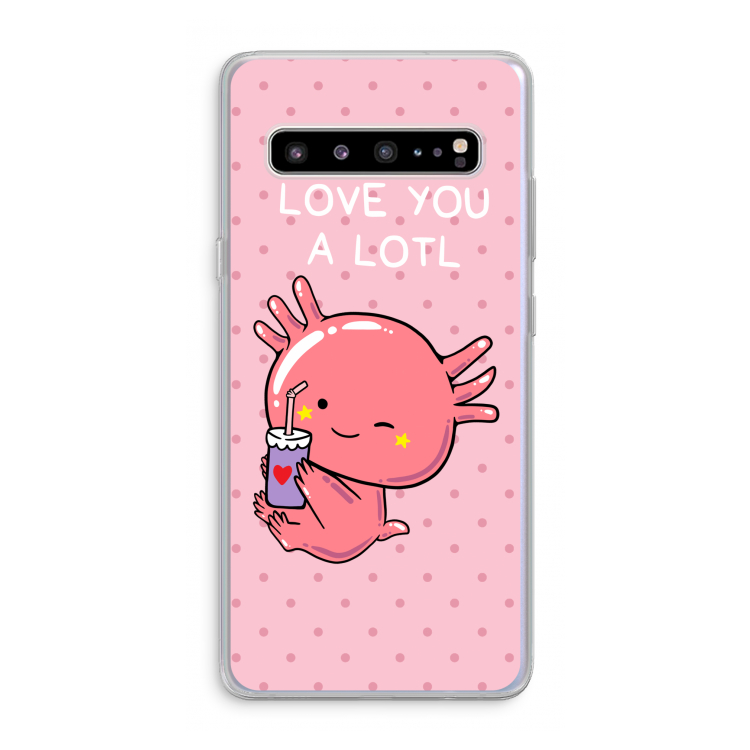 CaseCompany Love You A Lotl: Samsung Galaxy S10 5G Transparant Hoesje