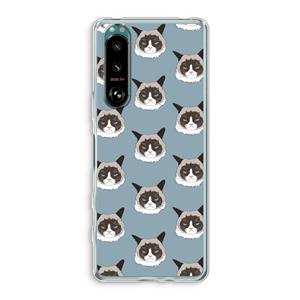 CaseCompany It's a Purrr Case: Sony Xperia 5 III Transparant Hoesje