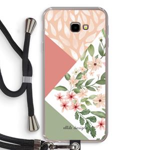 CaseCompany Sweet heaven geometrics: Samsung Galaxy J4 Plus Transparant Hoesje met koord