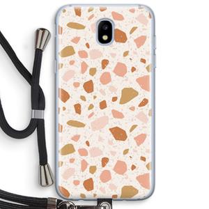CaseCompany Terrazzo N°18: Samsung Galaxy J5 (2017) Transparant Hoesje met koord