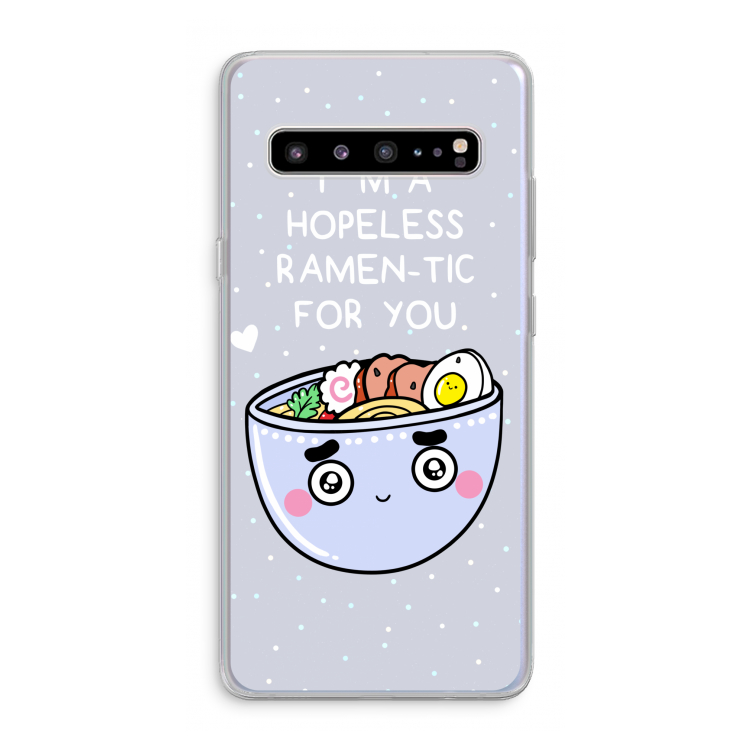 CaseCompany I'm A Hopeless Ramen-Tic For You: Samsung Galaxy S10 5G Transparant Hoesje