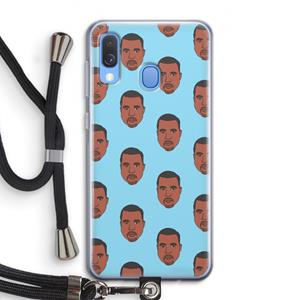 CaseCompany Kanye Call Me℃: Samsung Galaxy A40 Transparant Hoesje met koord