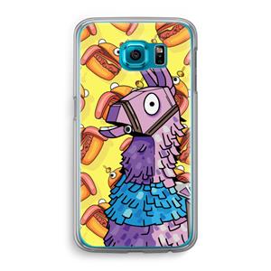 CaseCompany Loot Burger: Samsung Galaxy S6 Transparant Hoesje