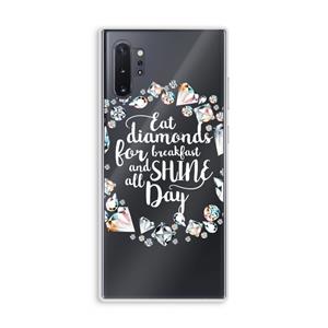 CaseCompany Diamonds: Samsung Galaxy Note 10 Plus Transparant Hoesje