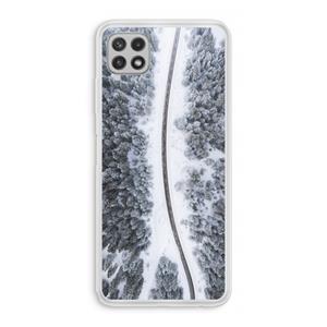 CaseCompany Snøfall: Samsung Galaxy A22 4G Transparant Hoesje
