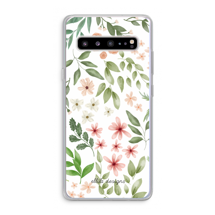 CaseCompany Botanical sweet flower heaven: Samsung Galaxy S10 5G Transparant Hoesje
