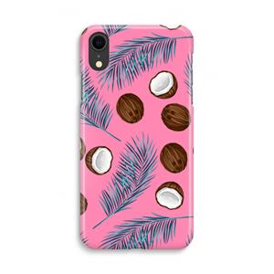 CaseCompany Kokosnoot roze: iPhone XR Volledig Geprint Hoesje