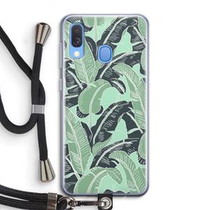 CaseCompany This Sh*t Is Bananas: Samsung Galaxy A40 Transparant Hoesje met koord