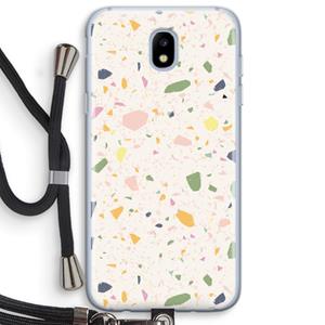 CaseCompany Terrazzo N°21: Samsung Galaxy J5 (2017) Transparant Hoesje met koord