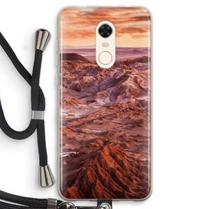 CaseCompany Mars: Xiaomi Redmi 5 Transparant Hoesje met koord