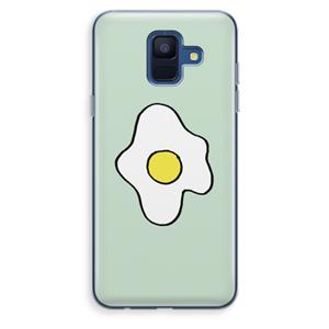 CaseCompany Spiegelei: Samsung Galaxy A6 (2018) Transparant Hoesje