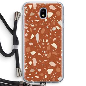 CaseCompany Terrazzo N°22: Samsung Galaxy J5 (2017) Transparant Hoesje met koord