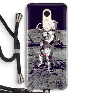 CaseCompany Spaceman: Xiaomi Redmi 5 Transparant Hoesje met koord