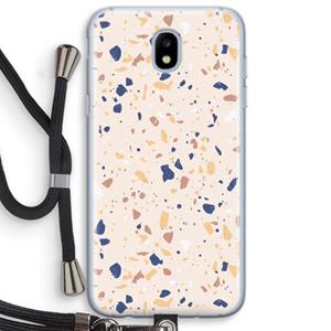 CaseCompany Terrazzo N°23: Samsung Galaxy J5 (2017) Transparant Hoesje met koord