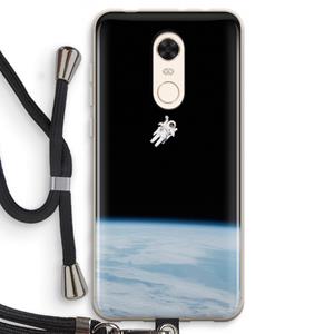 CaseCompany Alone in Space: Xiaomi Redmi 5 Transparant Hoesje met koord