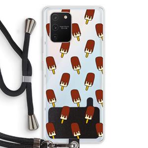 CaseCompany Yummy: Samsung Galaxy S10 Lite Transparant Hoesje met koord
