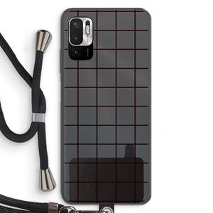 CaseCompany Rooster: Xiaomi Redmi Note 10 5G Transparant Hoesje met koord
